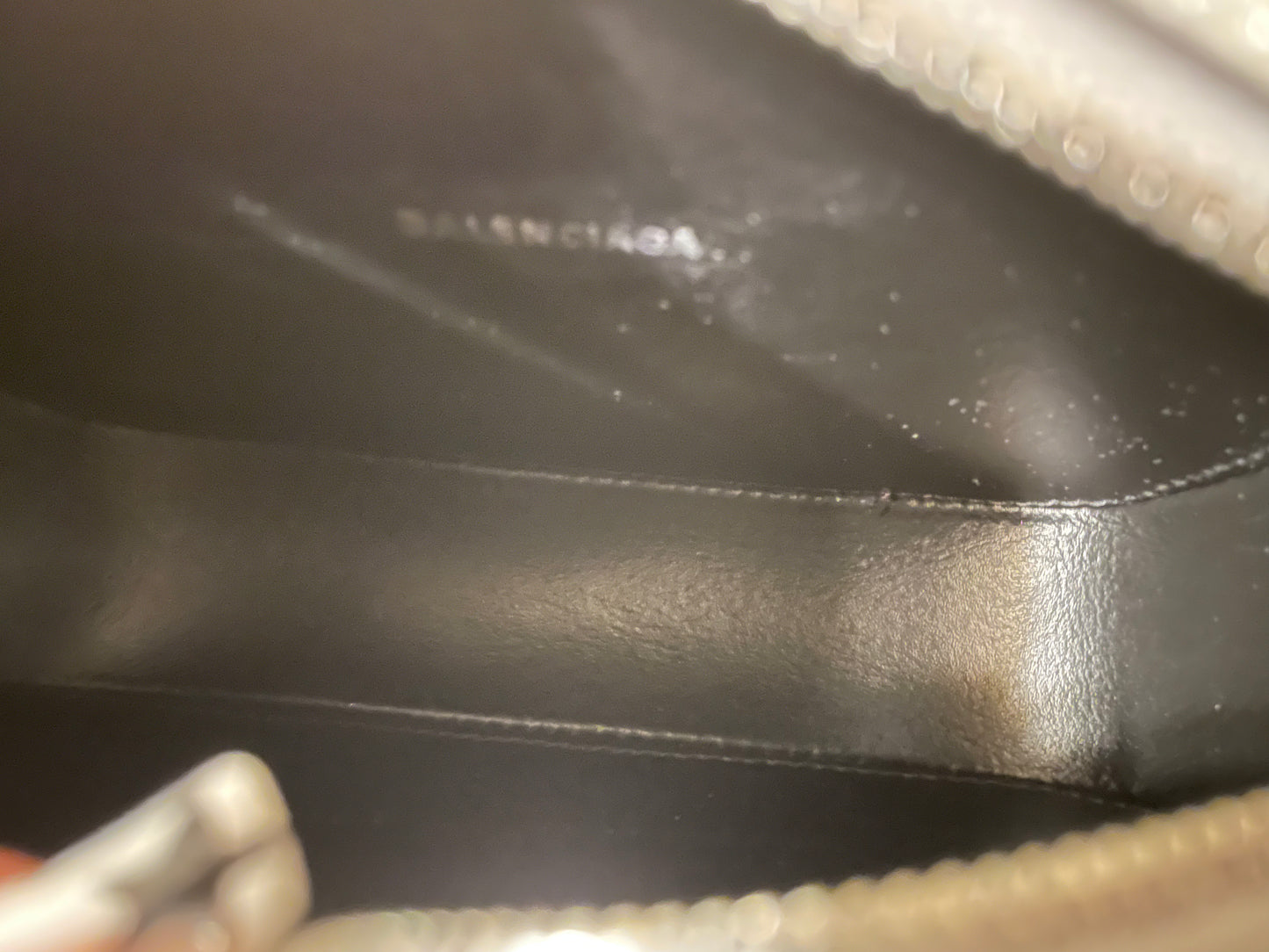 Balenciaga Logo XS Everyday Camera Bag Metallic Silver